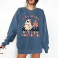 You Can't Scare Me I Teach Middle School Halloween Teacher Comfort Colors Sweatshirt Denim
