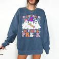 You Can't Scare Me I Teach Pre-k Halloween Teacher Comfort Colors Sweatshirt Denim You Can't Scare Me I Teach Pre-k Halloween Teacher Comfort Colors Sweatshirt Denim