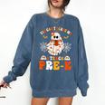 You Cant Scare Me I Teach Pre-K Teacher Halloween Comfort Colors Sweatshirt Denim