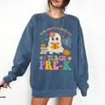 You Can't Scare Me I Teach Pre-k Teacher Halloween Ghost Men Women Kids Comfort Colors Sweatshirt Denim