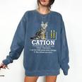Cation Chemistry Humor Science Teacher Cat Pun Comfort Colors Sweatshirt Denim Cation Chemistry Humor Science Teacher Cat Pun Comfort Colors Sweatshirt Denim
