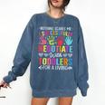 Childcare Teacher Negotiate With Toddlers Daycare Provider Men Women Girls Kids Comfort Colors Sweatshirt Denim Childcare Teacher Negotiate With Toddlers Daycare Provider Men Women Girls Kids Comfort Colors Sweatshirt Denim