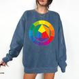 Color Wheel Palette Shirt Artist Painter Art Teacher Tshirt Comfort Colors Sweatshirt Denim