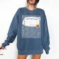 Composition Notebook Costume Adult Halloween For Teacher Comfort Colors Sweatshirt Denim Composition Notebook Costume Adult Halloween For Teacher Comfort Colors Sweatshirt Denim