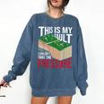 Couldn't Take The Pressure Geology Earth Science Teacher Comfort Colors Sweatshirt Denim