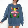 Crayon Box Fun Teacher Student Crayon Squad Halloween 2022 Comfort Colors Sweatshirt Denim Crayon Box Fun Teacher Student Crayon Squad Halloween 2022 Comfort Colors Sweatshirt Denim