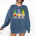 Cute Gnomes Teach Love And Inspire Back To School Teacher Comfort Colors Sweatshirt Denim Cute Gnomes Teach Love And Inspire Back To School Teacher Comfort Colors Sweatshirt Denim