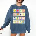 Dual Language Crew Bilingual Spanish Teacher Back To School For Men Women Comfort Colors Sweatshirt Denim
