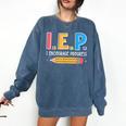I E P I Encourage Progress Special Education Teacher Comfort Colors Sweatshirt Denim I E P I Encourage Progress Special Education Teacher Comfort Colors Sweatshirt Denim