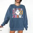 ESL Teacher Boo Crew Halloween Costume Comfort Colors Sweatshirt Denim