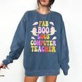 Faboolous COMPUTER TEACHER Costume This Is My Spooky Mom Dad Comfort Colors Sweatshirt Denim Faboolous COMPUTER TEACHER Costume This Is My Spooky Mom Dad Comfort Colors Sweatshirt Denim