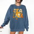Fall Teacher Pumpkin Coquette Bow Autumn Classroom Comfort Colors Sweatshirt Denim Fall Teacher Pumpkin Coquette Bow Autumn Classroom Comfort Colors Sweatshirt Denim