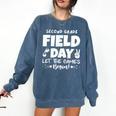 Field Day Second 2nd Grade Orange 2025 Boy Girl Teacher Comfort Colors Sweatshirt Denim Field Day Second 2nd Grade Orange 2025 Boy Girl Teacher Comfort Colors Sweatshirt Denim