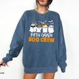 Fifth Grade Boo Crew Halloween Teacher Costume Comfort Colors Sweatshirt Denim