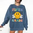 Fifth Grade Team Teachers Boys Girls Retro Smile 5th Grade Comfort Colors Sweatshirt Denim Fifth Grade Team Teachers Boys Girls Retro Smile 5th Grade Comfort Colors Sweatshirt Denim