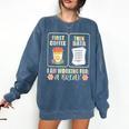 First Coffee Then Data SPED Teacher Taking a Break Comfort Colors Sweatshirt Denim First Coffee Then Data SPED Teacher Taking a Break Comfort Colors Sweatshirt Denim