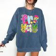 Fri-Yay Happy Friday Weekend Teacher Back To School Comfort Colors Sweatshirt Denim