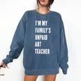 Funny Art Teacher Comfort Colors Sweatshirt Denim
