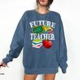 Future Teacher With Canyon And Book Teacher Men Women Girls Kids Comfort Colors Sweatshirt Denim Future Teacher With Canyon And Book Teacher Men Women Girls Kids Comfort Colors Sweatshirt Denim
