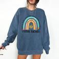 Future Teacher Cute Rainbow Leopard Teacher Outfit For Men Women Girls Kids Comfort Colors Sweatshirt Denim Future Teacher Cute Rainbow Leopard Teacher Outfit For Men Women Girls Kids Comfort Colors Sweatshirt Denim
