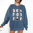 Ghosts With Books Library Halloween Men Women Kids Teacher Comfort Colors Sweatshirt Denim Ghosts With Books Library Halloween Men Women Kids Teacher Comfort Colors Sweatshirt Denim