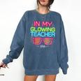 In My Glowing Teacher Era Groovy Colorful Bright Comfort Colors Sweatshirt Denim In My Glowing Teacher Era Groovy Colorful Bright Comfort Colors Sweatshirt Denim