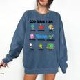 God Says Im Teacher Christian Back To School Religious Comfort Colors Sweatshirt Denim God Says Im Teacher Christian Back To School Religious Comfort Colors Sweatshirt Denim