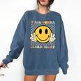You All Gonna Learn Today Shirt Retro Groovy Teacher Life Comfort Colors Sweatshirt Denim You All Gonna Learn Today Shirt Retro Groovy Teacher Life Comfort Colors Sweatshirt Denim