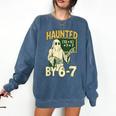Halloween Costume Haunted By 67 Ghost Math Teacher Professor Comfort Colors Sweatshirt Denim Halloween Costume Haunted By 67 Ghost Math Teacher Professor Comfort Colors Sweatshirt Denim