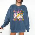 Halloween Floral Ghost Teacher Are You Falloween Directions Comfort Colors Sweatshirt Denim Halloween Floral Ghost Teacher Are You Falloween Directions Comfort Colors Sweatshirt Denim