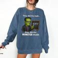 Halloween Monster Math Pun Teacher Humor Comfort Colors Sweatshirt Denim Halloween Monster Math Pun Teacher Humor Comfort Colors Sweatshirt Denim