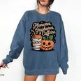 Halloween Teacher Phonemes Graphemes Caffeine Coffee Lover Comfort Colors Sweatshirt Denim Halloween Teacher Phonemes Graphemes Caffeine Coffee Lover Comfort Colors Sweatshirt Denim