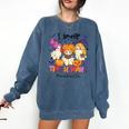 Halloween Teacher Smell a Tiny Human Ghost Spooky Season Comfort Colors Sweatshirt Denim Halloween Teacher Smell a Tiny Human Ghost Spooky Season Comfort Colors Sweatshirt Denim