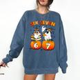 Haunted By 67 Boo Ghost Pumpkin Halloween Teacher Comfort Colors Sweatshirt Denim Haunted By 67 Boo Ghost Pumpkin Halloween Teacher Comfort Colors Sweatshirt Denim