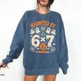 Haunted By 6x7 Math Teacher Halloween Pun Comfort Colors Sweatshirt Denim Haunted By 6x7 Math Teacher Halloween Pun Comfort Colors Sweatshirt Denim