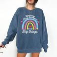 Helping Tiny Humans To Do Big Things Teacher Women Comfort Colors Sweatshirt Denim Helping Tiny Humans To Do Big Things Teacher Women Comfort Colors Sweatshirt Denim