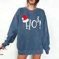 Ho Cubed Shirt Math Teacher Xmas For Men Women Kids Comfort Colors Sweatshirt Denim