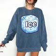Ice Halloween Pun Costume Easy Lazy Team Group Teacher Comfort Colors Sweatshirt Denim Ice Halloween Pun Costume Easy Lazy Team Group Teacher Comfort Colors Sweatshirt Denim