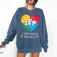 IEP I Encourage Progress Special Education School Teacher Comfort Colors Sweatshirt Denim IEP I Encourage Progress Special Education School Teacher Comfort Colors Sweatshirt Denim
