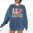 IEP I Encourage Progress Special Education Teacher Graphics Comfort Colors Sweatshirt Denim IEP I Encourage Progress Special Education Teacher Graphics Comfort Colors Sweatshirt Denim