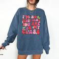 I'm So Berry Glad You Are Strawberry Elementary Teacher Comfort Colors Sweatshirt Denim