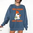 Inclusion Isn't Scary Shirt Halloween SLP Sped Teacher Comfort Colors Sweatshirt Denim