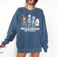 Inclusion Isn't Scary SLP Halloween Costume Sped Teacher Comfort Colors Sweatshirt Denim Inclusion Isn't Scary SLP Halloween Costume Sped Teacher Comfort Colors Sweatshirt Denim