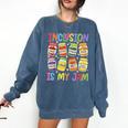 Inclusion Is My Jam SPED Teacher Special Education Teacher Comfort Colors Sweatshirt Denim