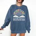 Intervention Teacher Reading Intervention Comfort Colors Sweatshirt Denim Intervention Teacher Reading Intervention Comfort Colors Sweatshirt Denim