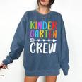 Kindergarten Crew Shirt Kinder Crew Teacher Boy Girl Comfort Colors Sweatshirt Denim Kindergarten Crew Shirt Kinder Crew Teacher Boy Girl Comfort Colors Sweatshirt Denim
