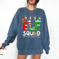 Kindergarten ELF Squad Christmas ELF Student Teacher Men Women Kids Comfort Colors Sweatshirt Denim Kindergarten ELF Squad Christmas ELF Student Teacher Men Women Kids Comfort Colors Sweatshirt Denim