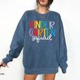Kindergarten Squad Team Crew Teacher Back To School Comfort Colors Sweatshirt Denim Kindergarten Squad Team Crew Teacher Back To School Comfort Colors Sweatshirt Denim