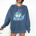 Kindergarten Teacher Dolphin Ocean Life Teaching Team Spirit Comfort Colors Sweatshirt Denim Kindergarten Teacher Dolphin Ocean Life Teaching Team Spirit Comfort Colors Sweatshirt Denim