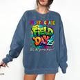 Let The Games Begin Fourth Grade Field Day 2025 Teacher Kid Comfort Colors Sweatshirt Denim Let The Games Begin Fourth Grade Field Day 2025 Teacher Kid Comfort Colors Sweatshirt Denim